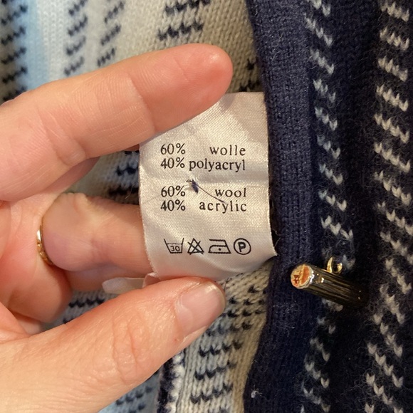 ♥️ HOST PICK ♥️ DEVERNOUS PARIS wool blend navy ladyjacket M - Picture 10 of 14